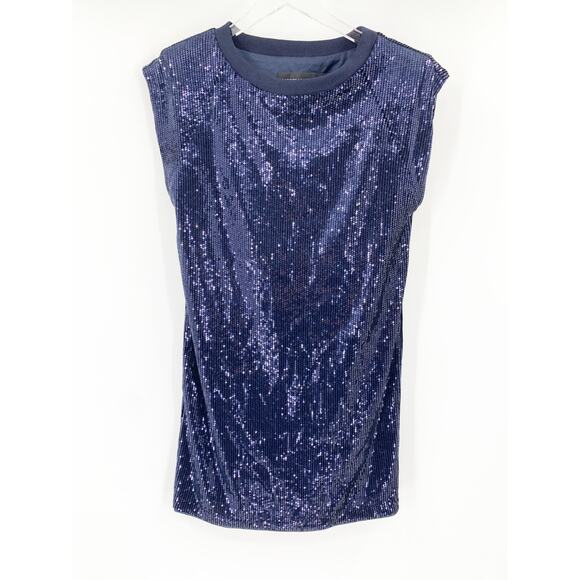 2/$30 GABRIELLE UNION Mini Dress Size XS Blue Sequin NEW NY&Co - Picture 7 of 7
